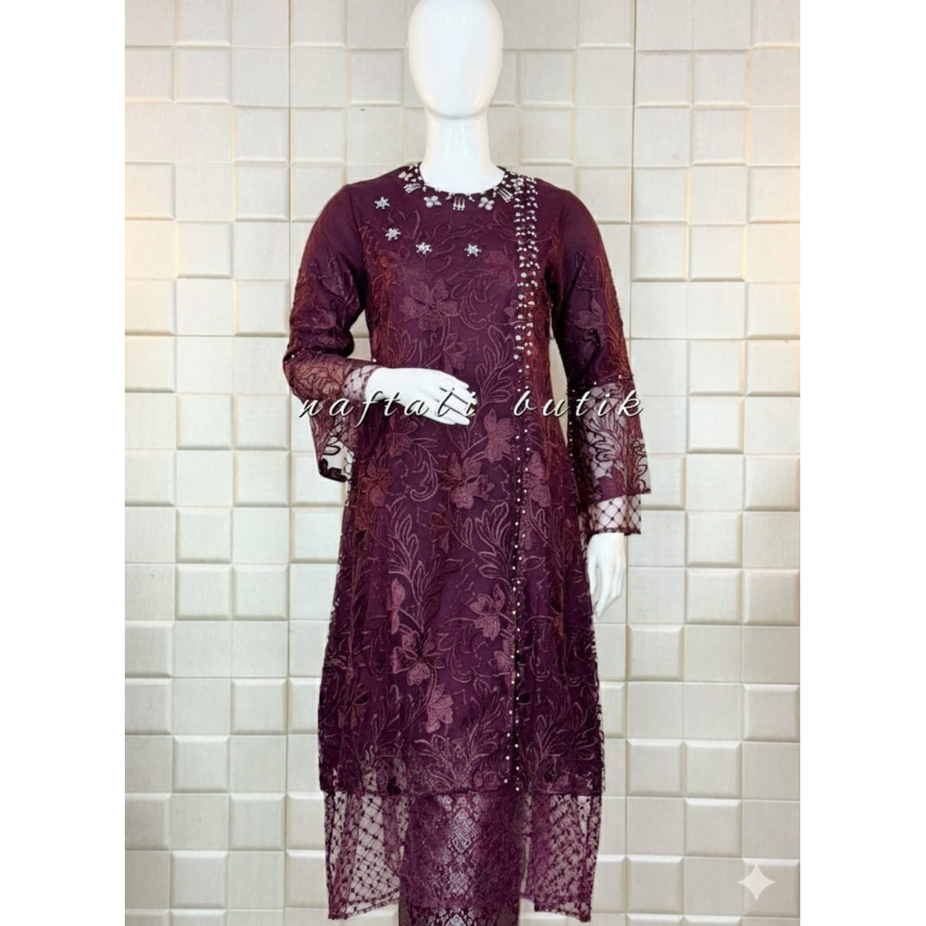 atasan kebaya tunik / tunik tile premium / kebaya modern / kebaya kondangan / kebaya wisuda