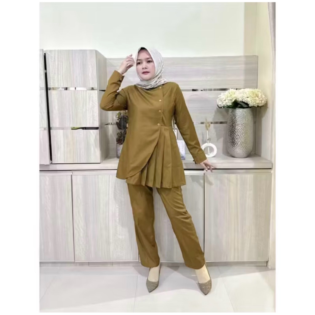 Setelan Celana Pemda ASN Baju Dinas Kerja Pemda ASN Model Stelan Celana Bahan Toyobo Original