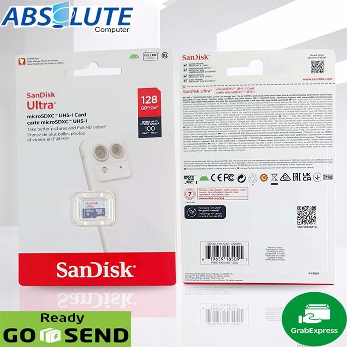 SanDisk Ultra 128GB MicroSD CL10 Original Micro SD 128 GB Ori