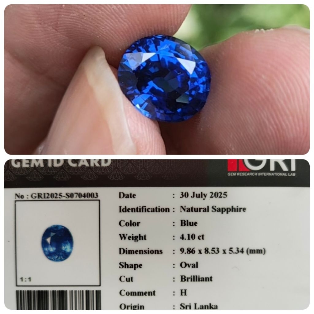 Natural blue sapphire srilanka