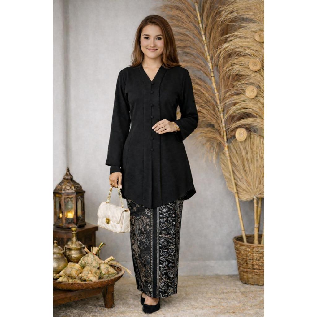 Baju Atasan Kebaya Muslimah Modern Kebaya Kringkel Lebaran Idul Fitri Hijab Kondangan Wanita Muslima