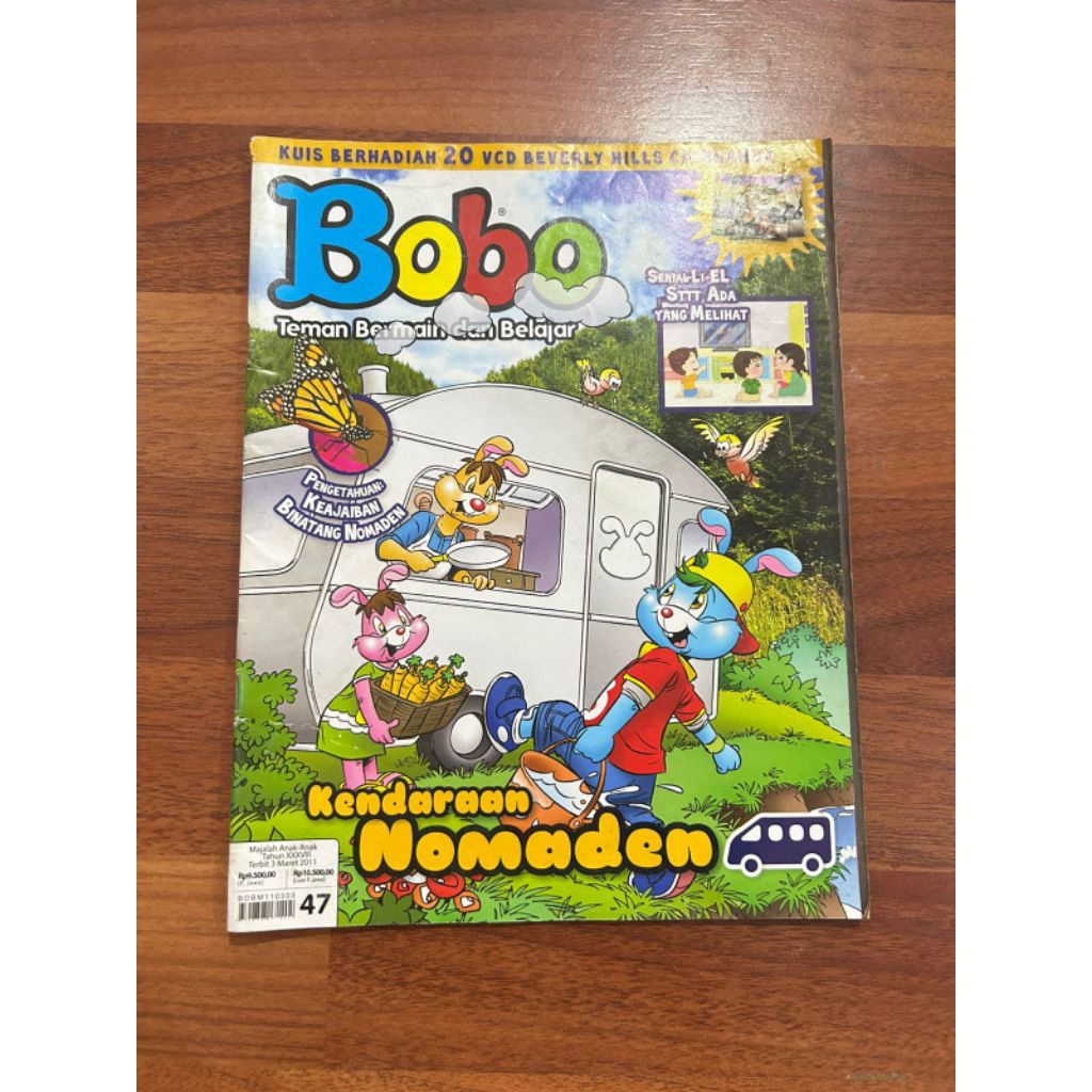 majalah anak - Bobo KENDARAAN NOMADEN