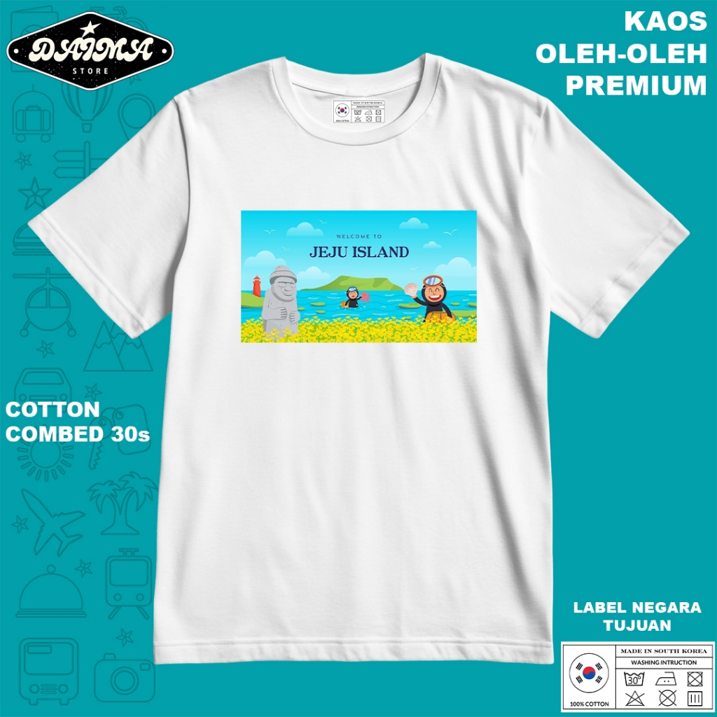 KAOS OLEH OLEH KOREA 22 PAKAI TAG LABEL KOREA ASLI BAJU SOUVENIR PREMIUM GIFT