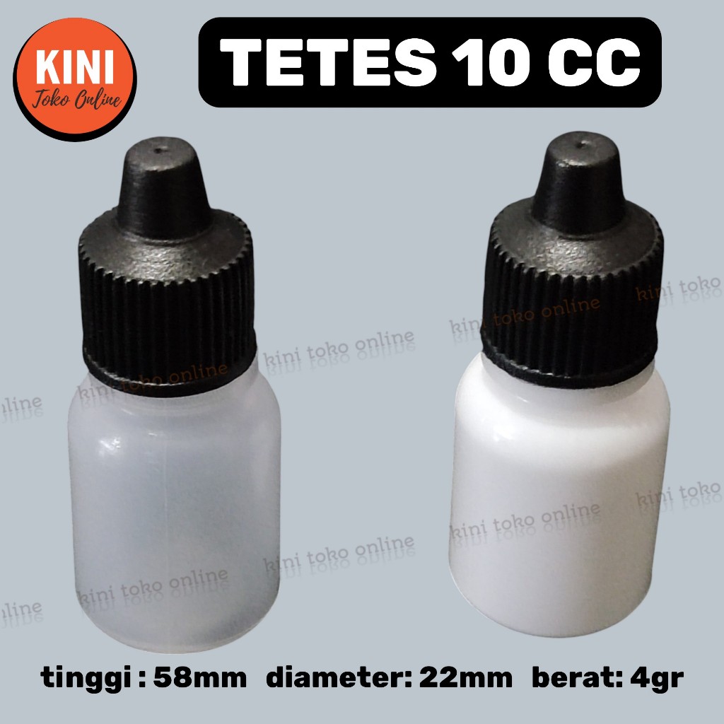 isi 10pcs - CC botol tetes 10 ml Rapat