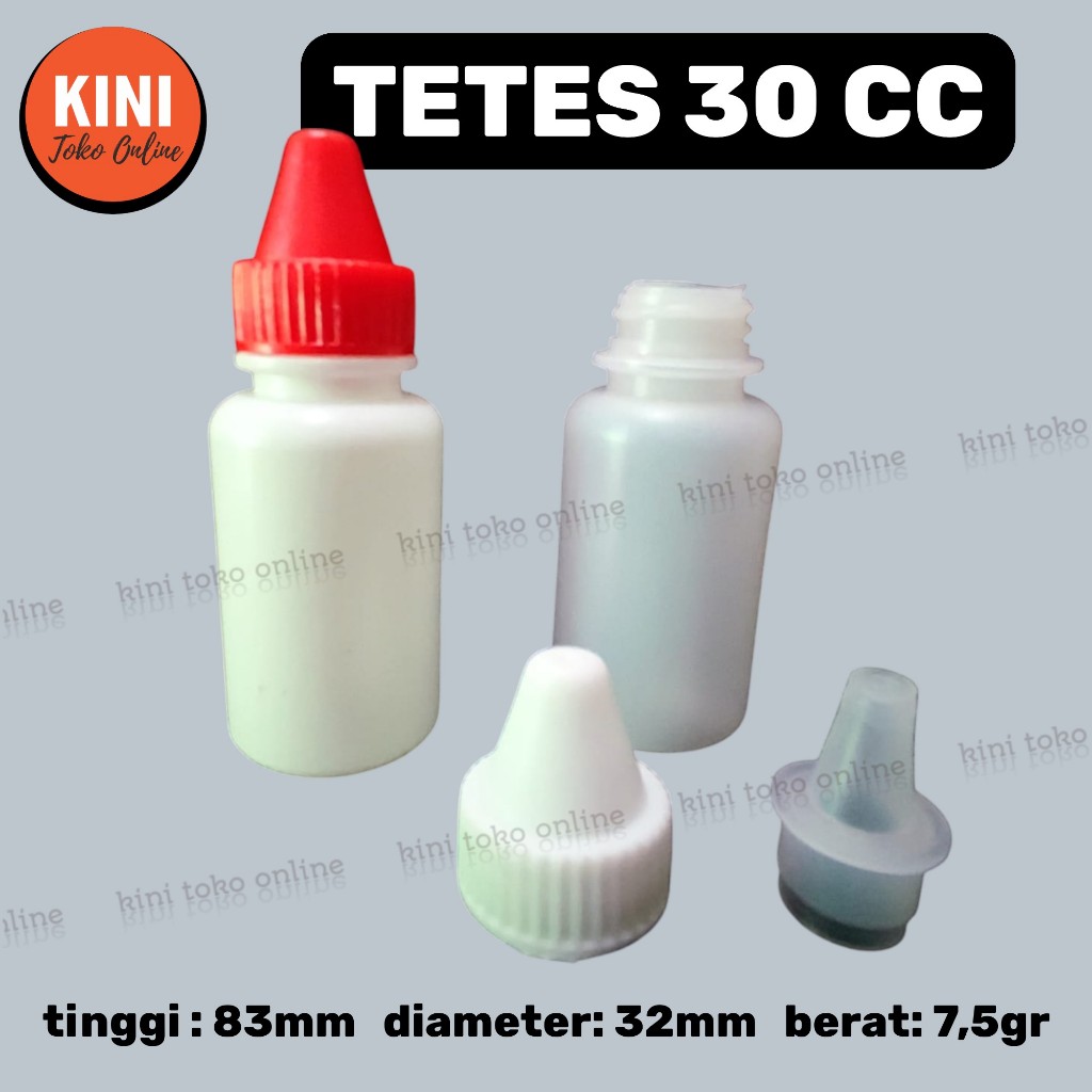 CC botol tetes 30 ml bolong plastik