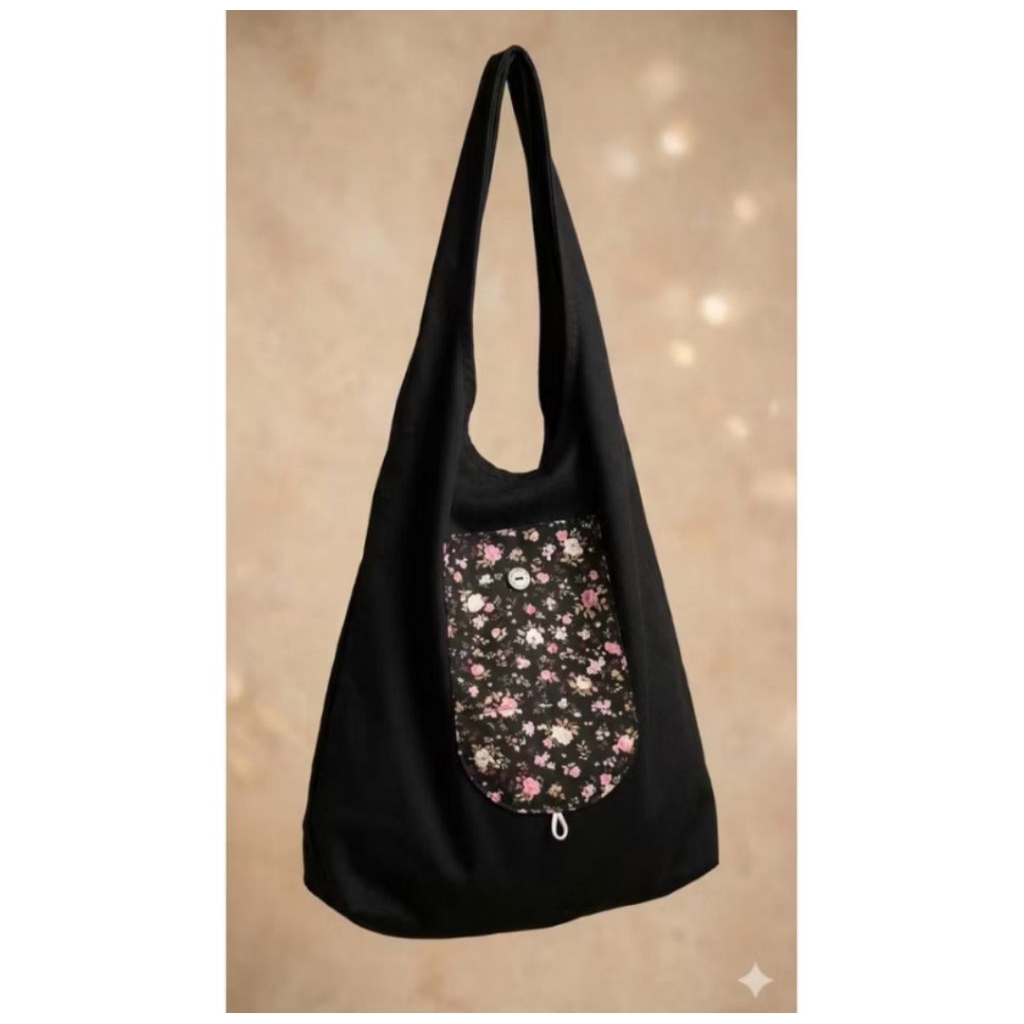 tas belanja lipat kain katun