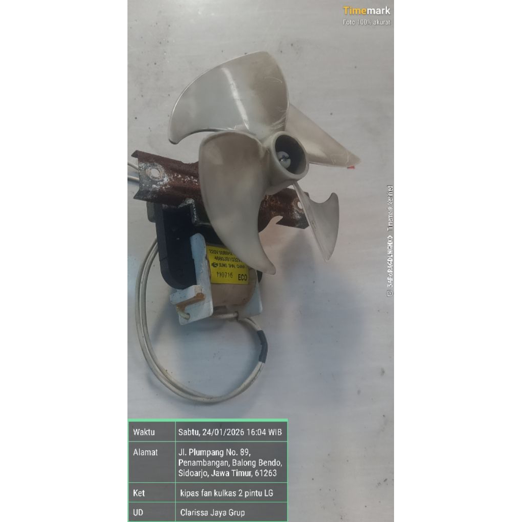 kipas fan kulkas 2 pintu LG