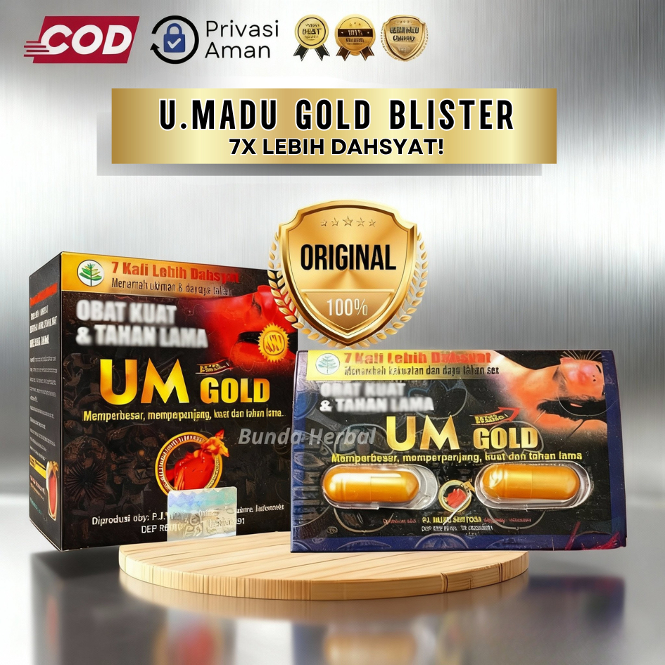 UM GOLD KAPSUL BLISTER | Urat Madu 100% Original | UM Gold Blister | UM Gold New | UM Gold Ori | Ura