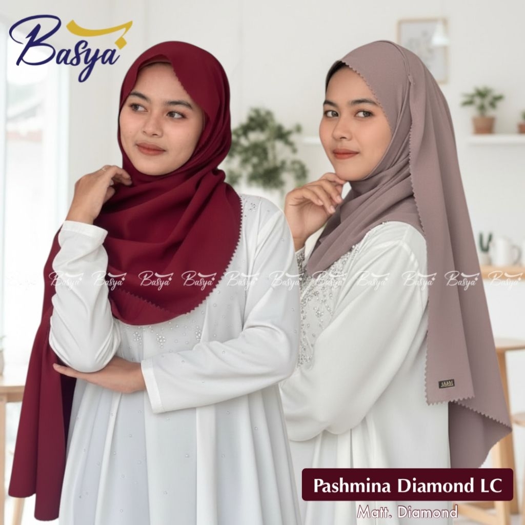 (AZARA) PASHMINA DIAMOND LASER CUT PREMIUM •pashmina diamond lc •pasmina laser cut •pashmina azara •