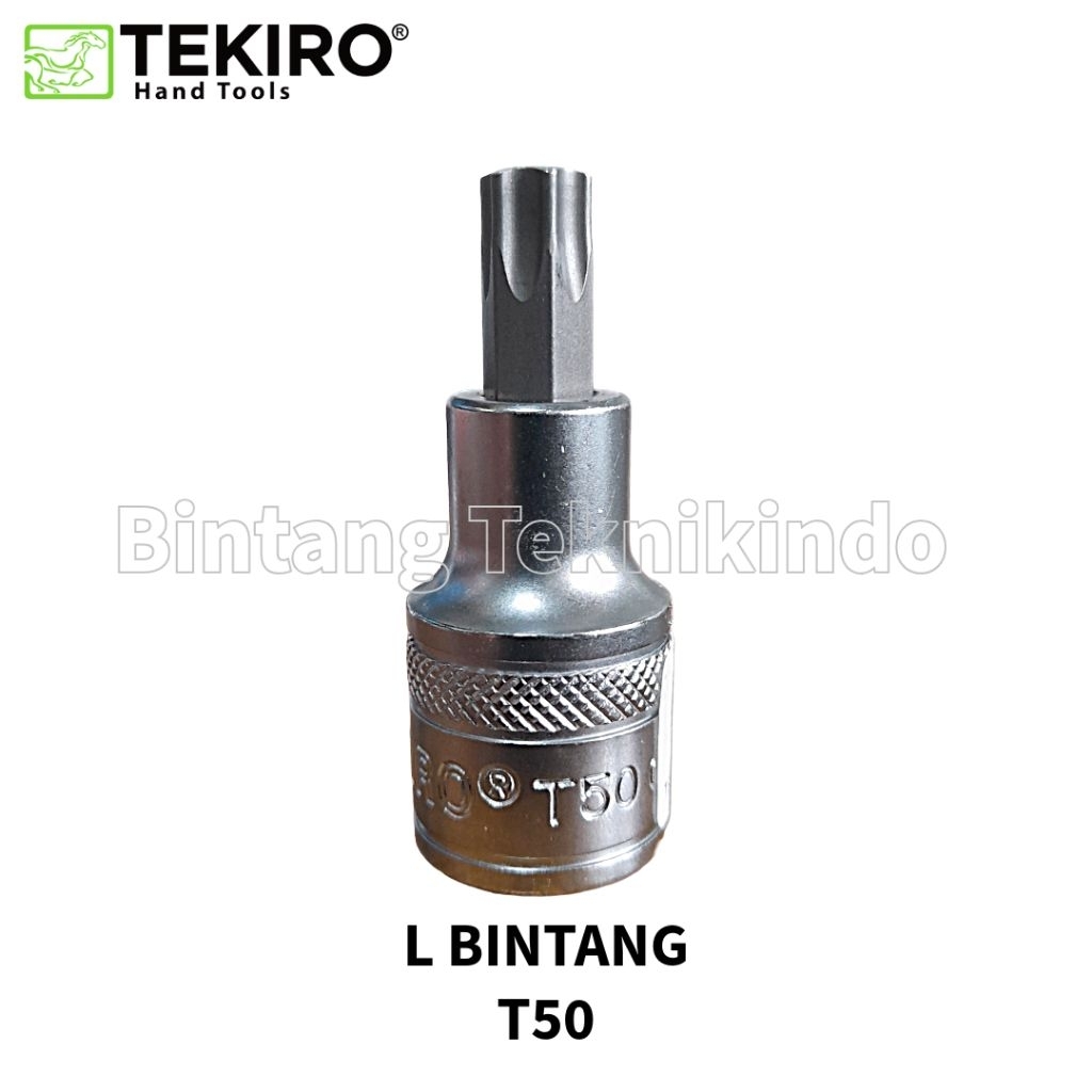 TEKIRO Kunci Mata Sok Sock Shock L Bintang T50 / Star Bit Socket T 50