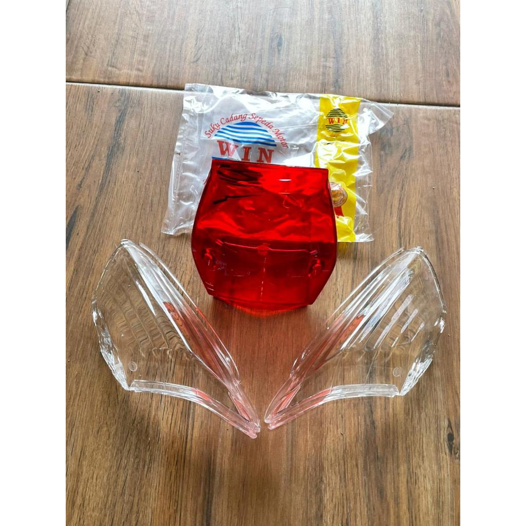 MIKA SEN+MIKA LAMPU STOP KARISMA | KACA SEN BELAKANG+KACA LAMPU BELAKANG KARISMA(P/M)