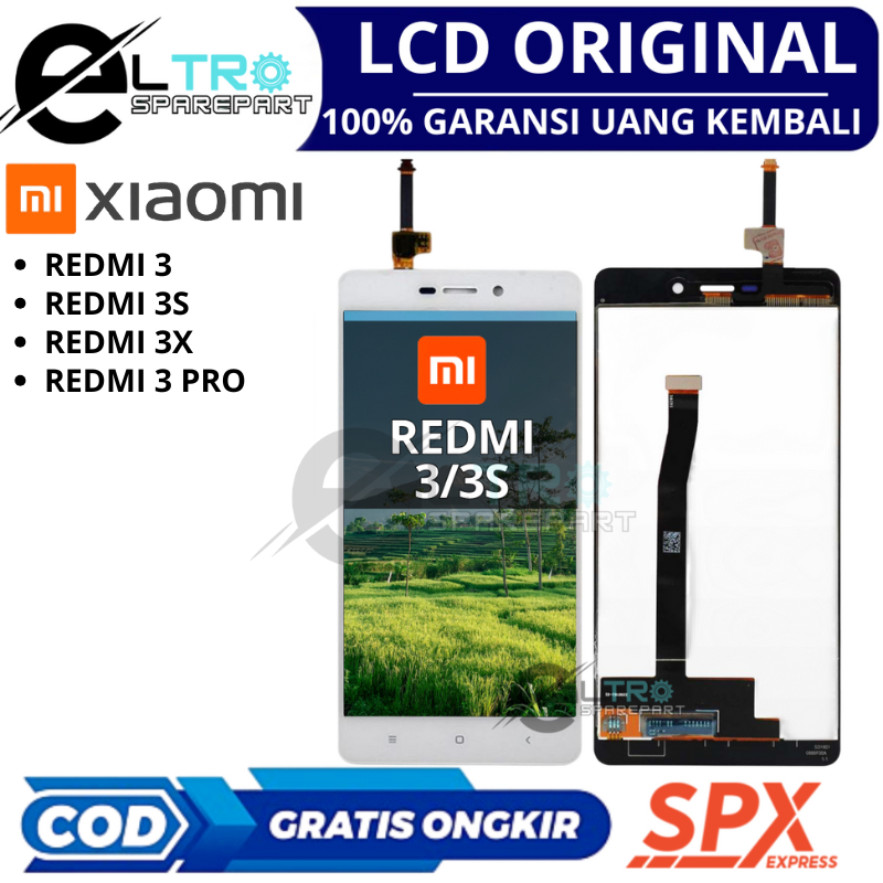 LCD XIAOMI REDMI 3 / REDMI 3S / REDMI 3X / REDMI 3 PRO - ORIGINAL FULSET