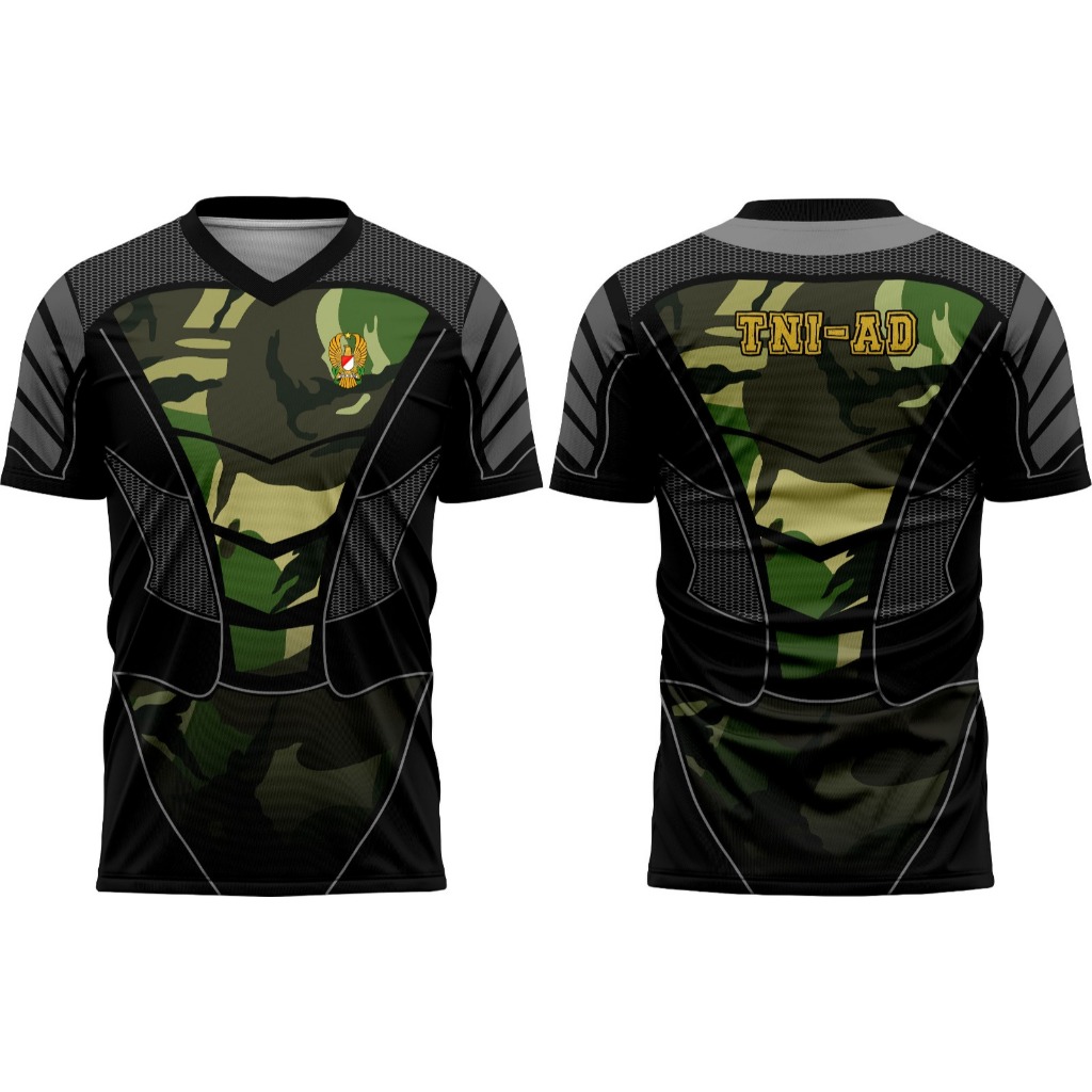 JERSEY TENTARA INDONESIA TERBARU AD LORENG ARMY,JERSEY FULLPRINT BISA CUSTOM NAMA