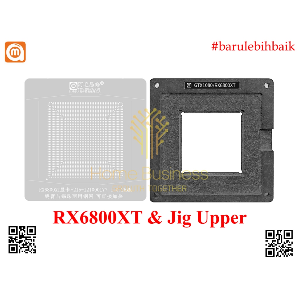Amaoe Stencil BGA Reballing GPU AMD RX6800XT RX6800 XT RX 6800 215-0121000177 GTX1080 Jig Upper Sten