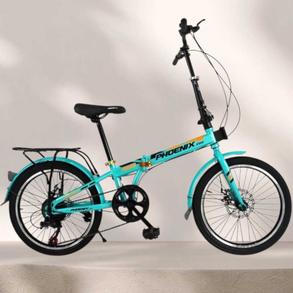 Sepeda Lipat 20 Velion Phoenix Star + Rem Cakram + Operan 7 Speed