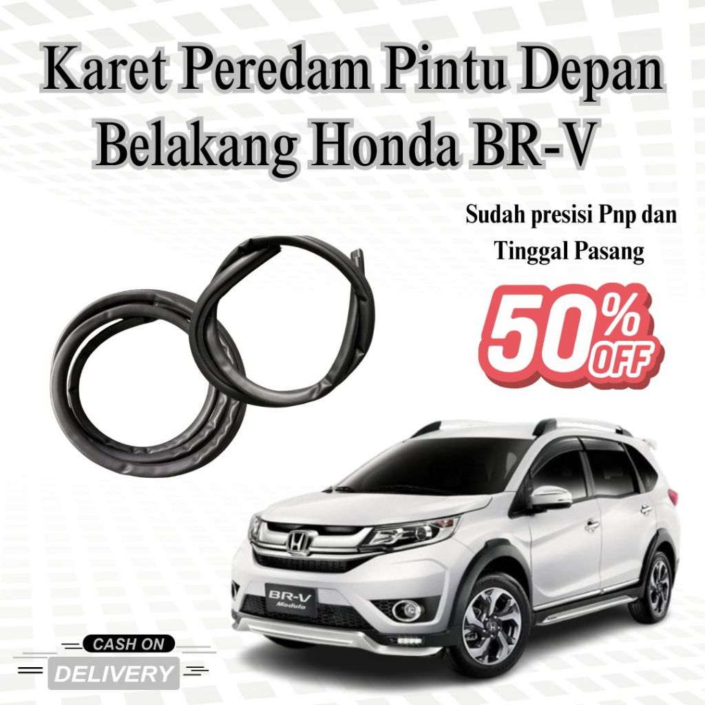Karet Peredam Pintu Depan Belakang Honda BR-V | Door Seal Weatherstrip Original | Anti Bising & Anti