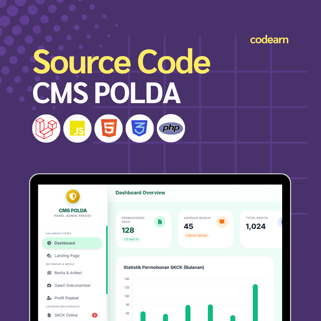 Source Code CMS POLDA Laravel