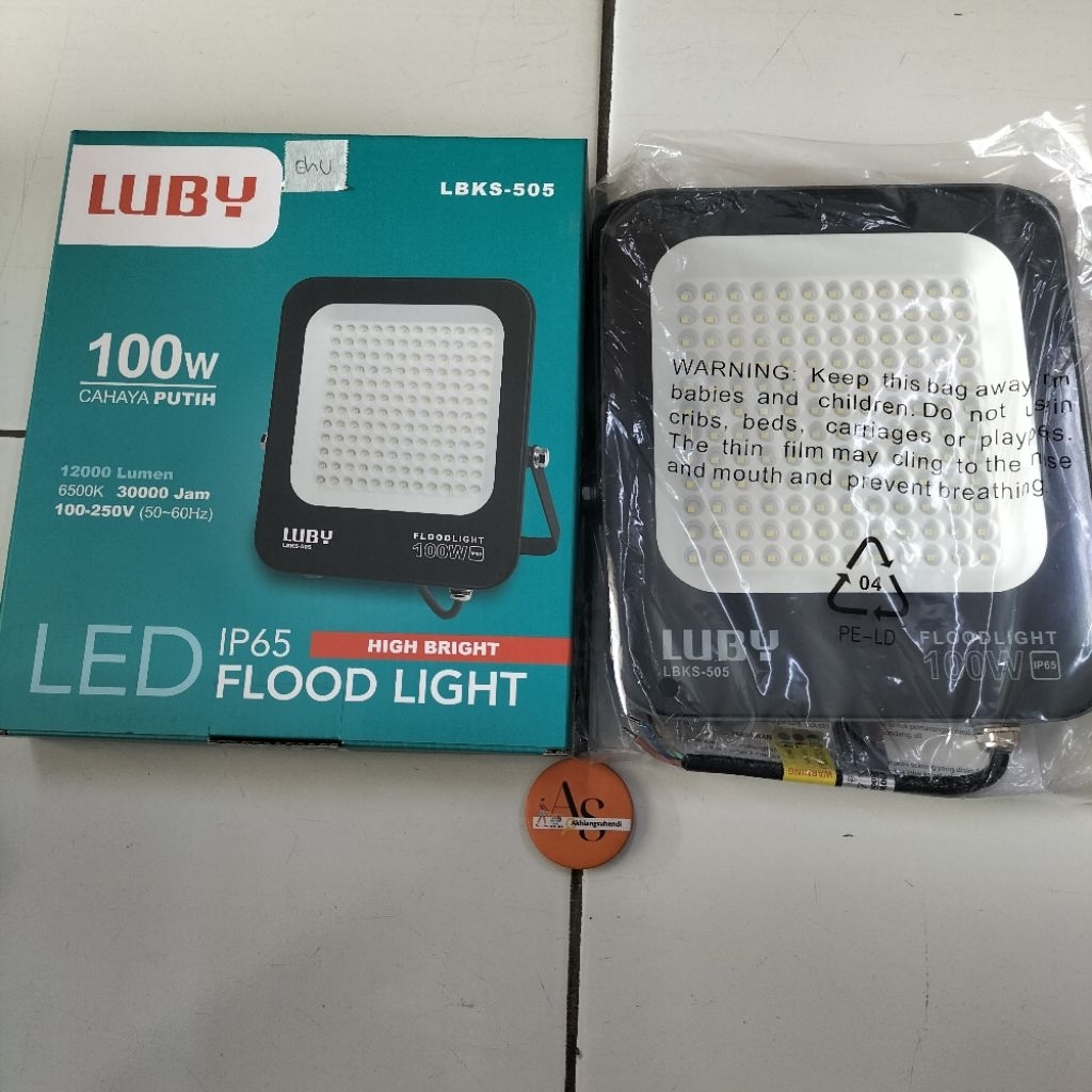 Lampu Sorot LUBY LBKS 503, LBKS 505, LBKS 508 Cahaya Putih