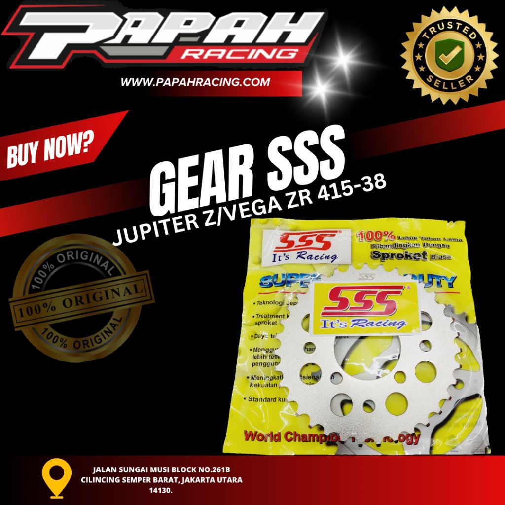 GEAR SSS JUPITER Z/VEGA ZR 415-38