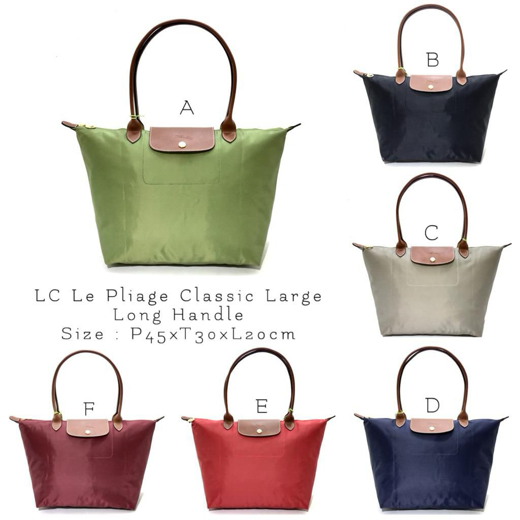 Original L*ngch*mp LC Le Pliage Classic Large Long Handle