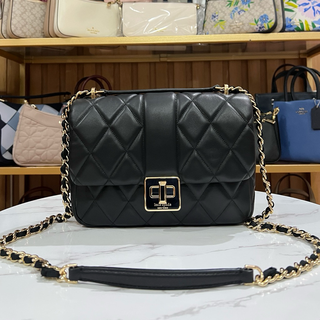 KS Carey Small Flap Smooth Quilted Xbody