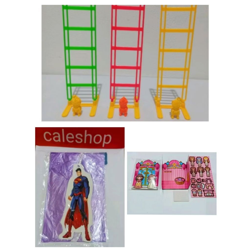 Caleshop Mainan Jadul Pistol Air Parasut Plastik Besar Ultraman Turun Tangga Boneka Pasang Senter Ke