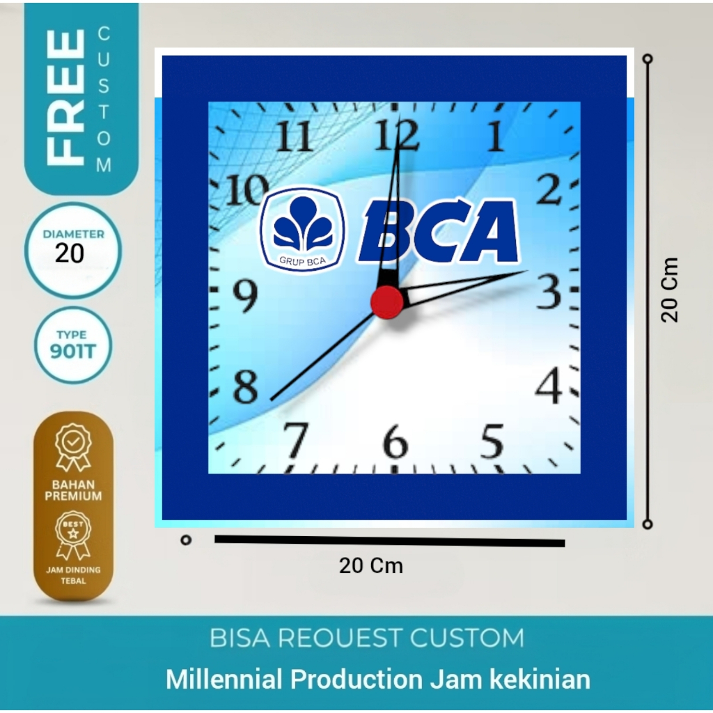 JAM LOGO BANK INDONSESIA BCA MANDIRI BNI BRI