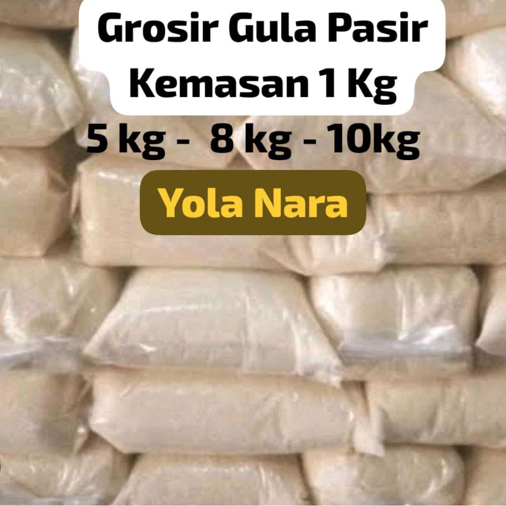Grosir Gula Pasir Kemasan 1 Kg - Lokal dan Rosebrand