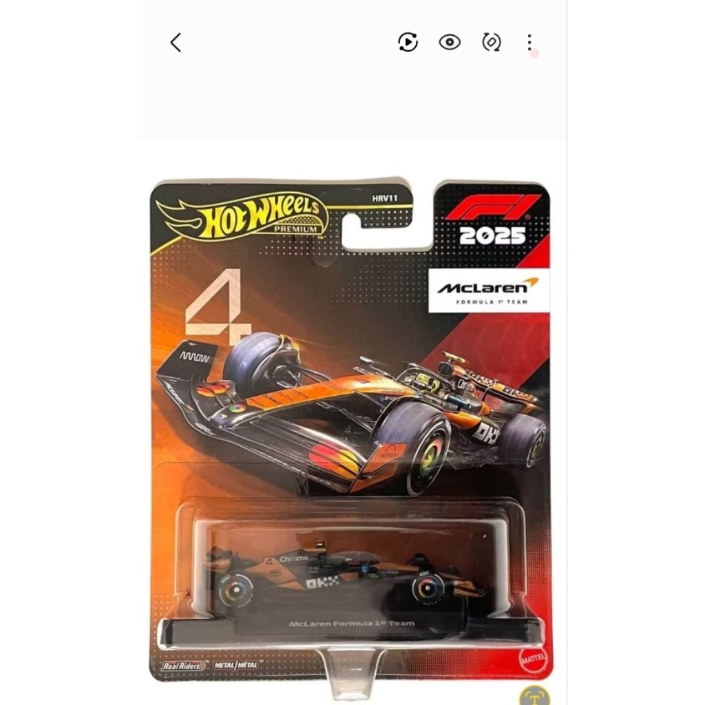 Hotwheels Premium F1 Mclaren