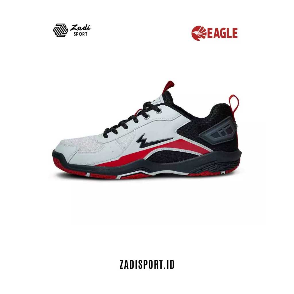 Sepatu Badminton Eagle Rally Putih Hitam