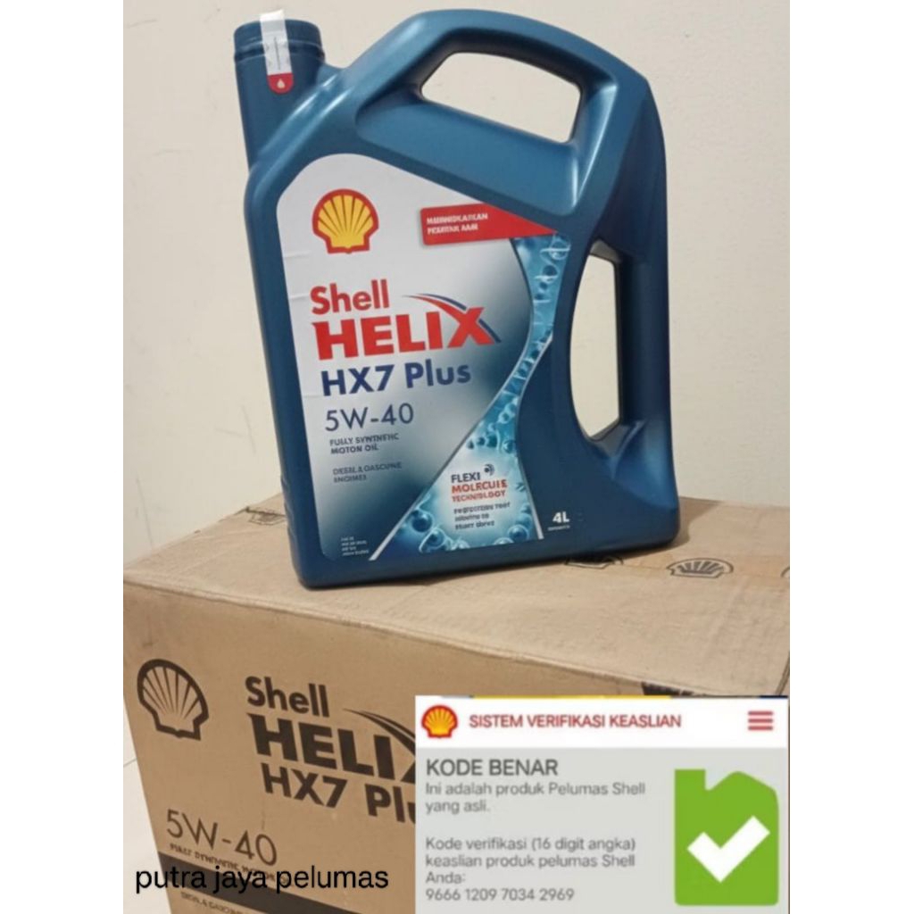 OLI SHELL HELIX HX7 SAE 5/40 4L ORIGINAL