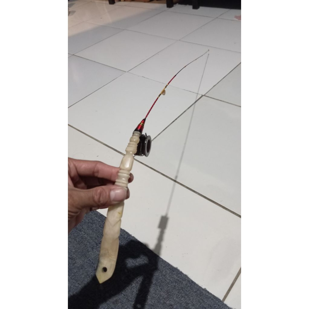 joran wader nilem paray Regis dll sangat lentur, bahan tanduk, kayu & akrilik 50cm ~2meter