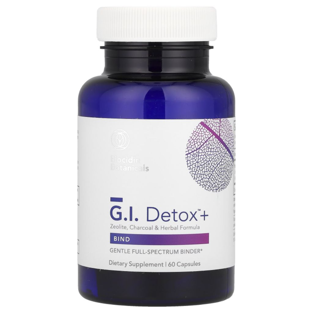 ​ Biocidin Botanicals G.I. GI Detox + Zeolite Charcoal & Herbal Formula 60 Caps