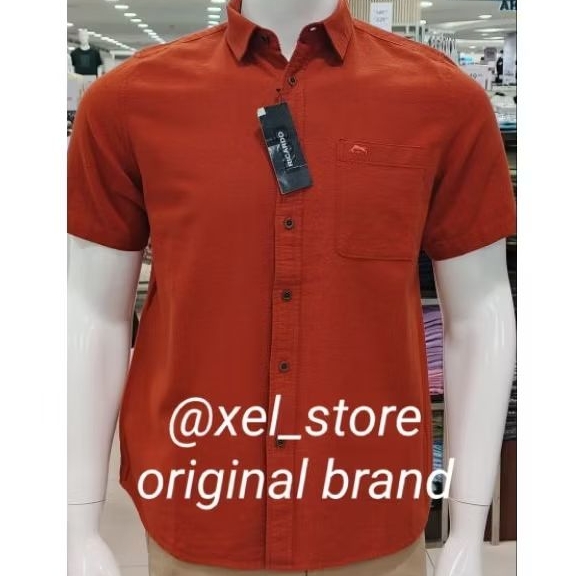 KEMEJA LENGAN PENDEK RICARDO ORIGINAL TERACOTA PREMIUM