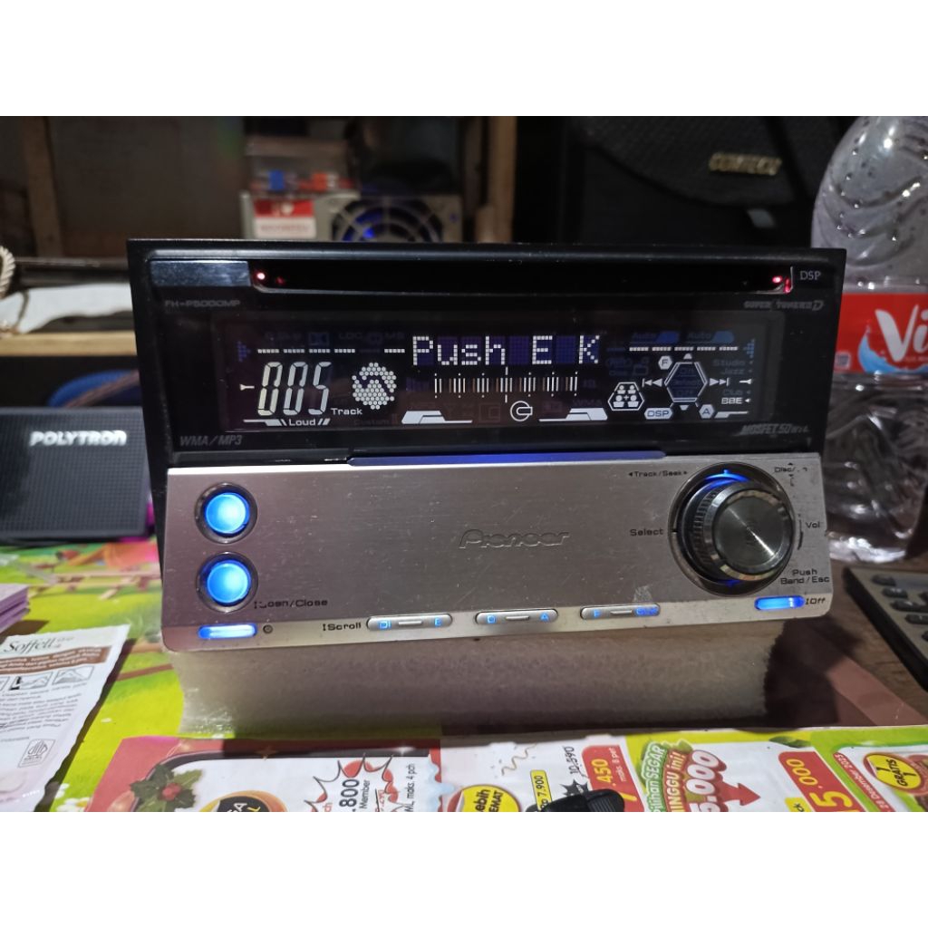 Double din Pioneer FH P5000mp DSP CD kaset radio.