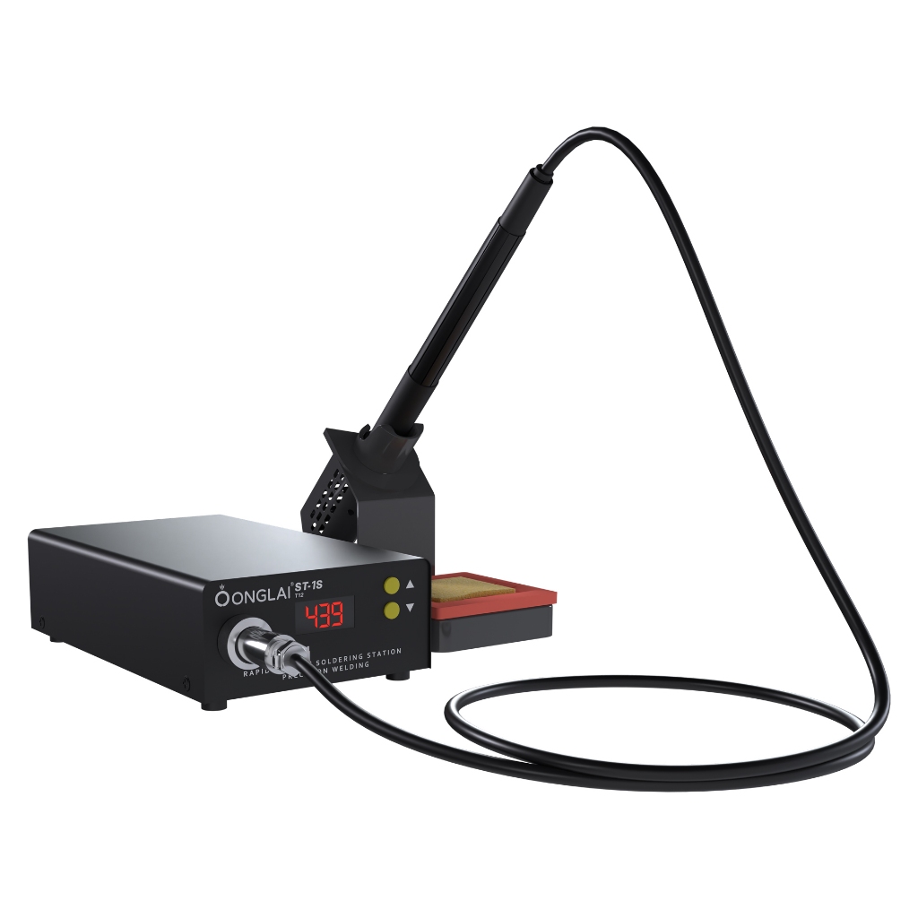 Solder Station Digital ONGLAI FIXTOOL ST-1S Suhu 800C Untuk Ujung Solder T12 Mini Protable Original