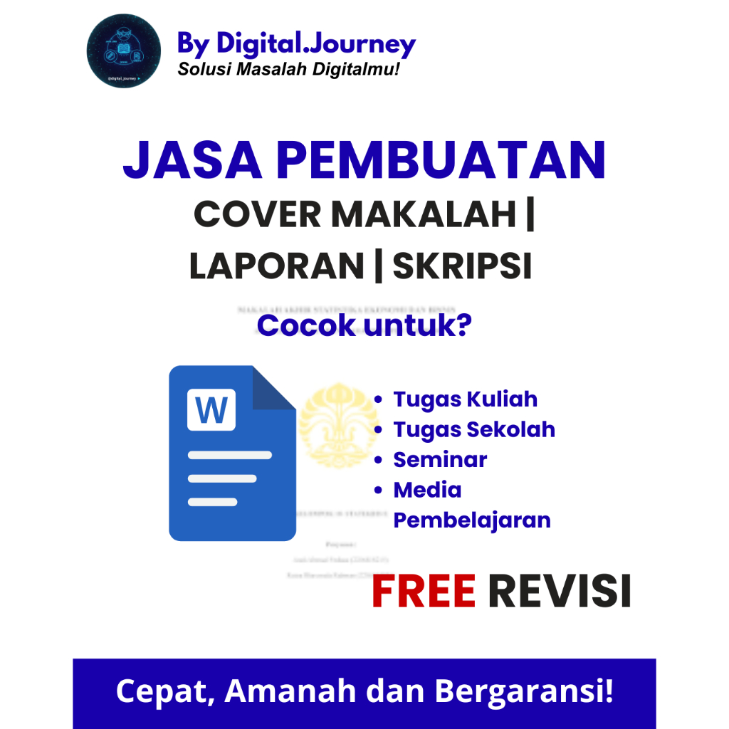 JASA PEMBUATAN COVER MAKALAH | LAPORAN | SKRIPSI | PROPOSAL