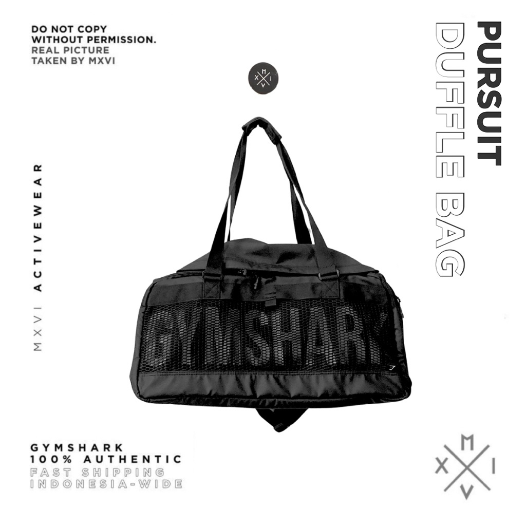 Gymshark Pursuit Duffle Bag Unisex 50L Gym Fitness Tennis Tas