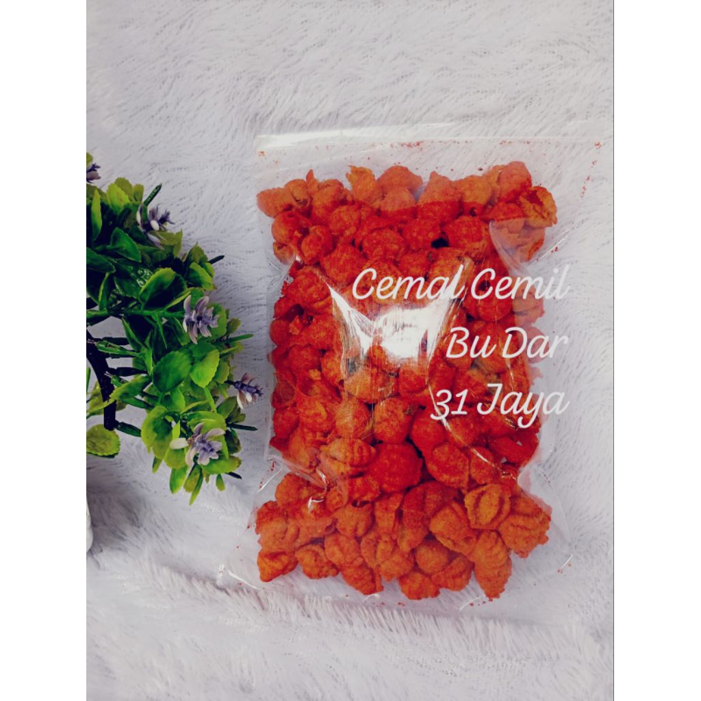 KERUPUK KERANG PEDAS DAUN JERUK KERUPUK KEONG KERUPUK SEBLAK 250 GR