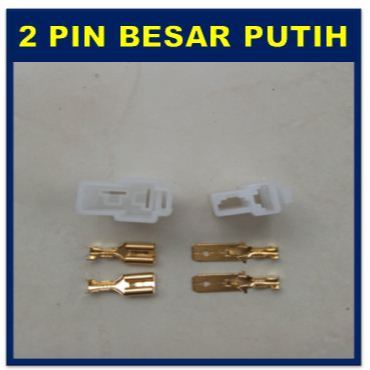Socket kabel 2 pin besar / soket kabel 2 pin besar / konektor 2 pin besar / 2 pin besar