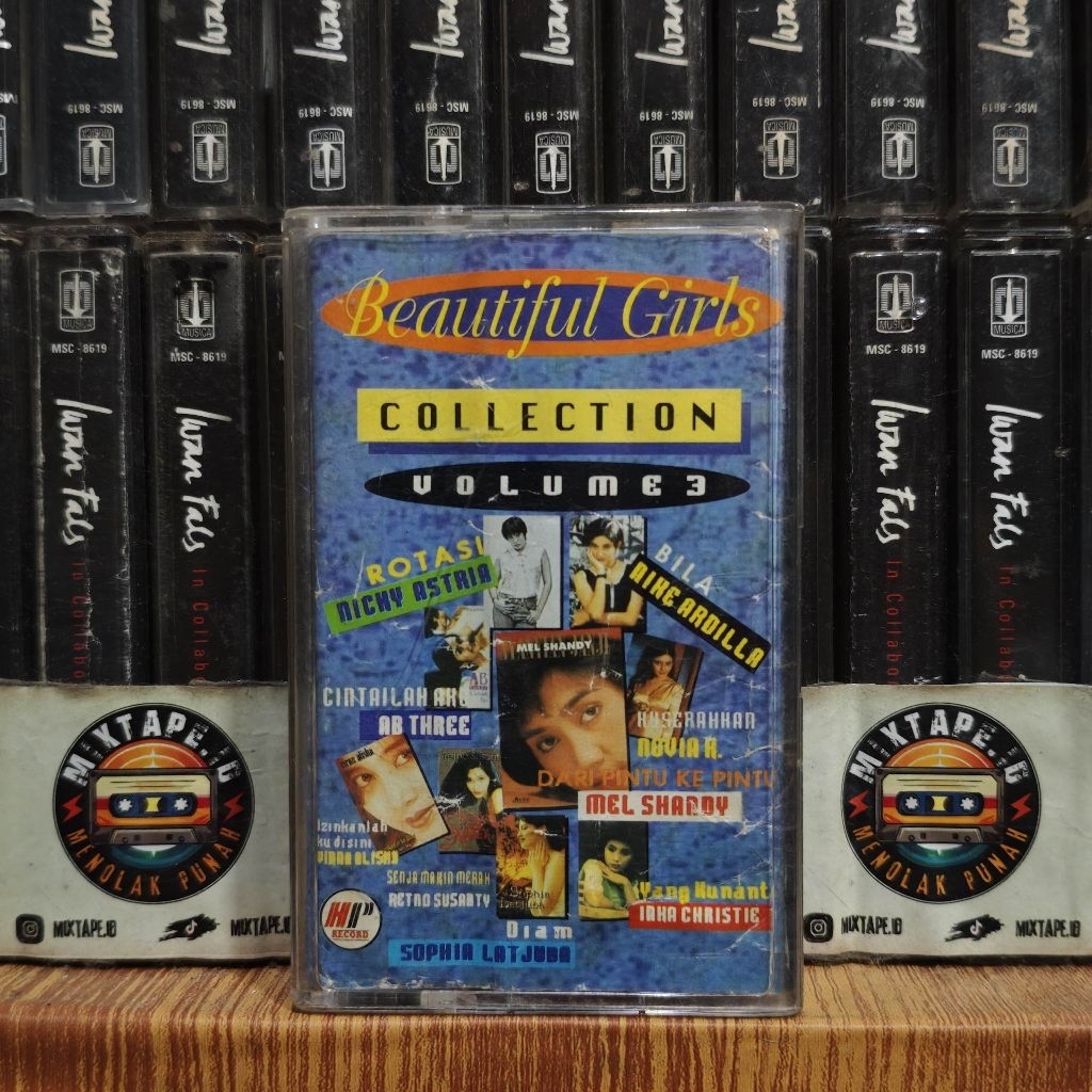 Kaset - Beautiful Girls Collection Volume 3 - Kompilasi Indonesia - Nicky Astria, Nike Ardilla, Mel 