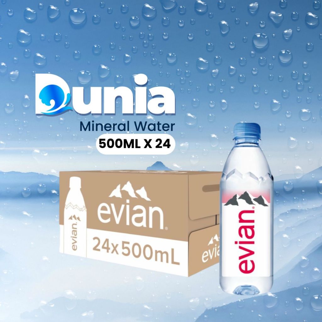 Evian Natural Mineral Water 500ml PET