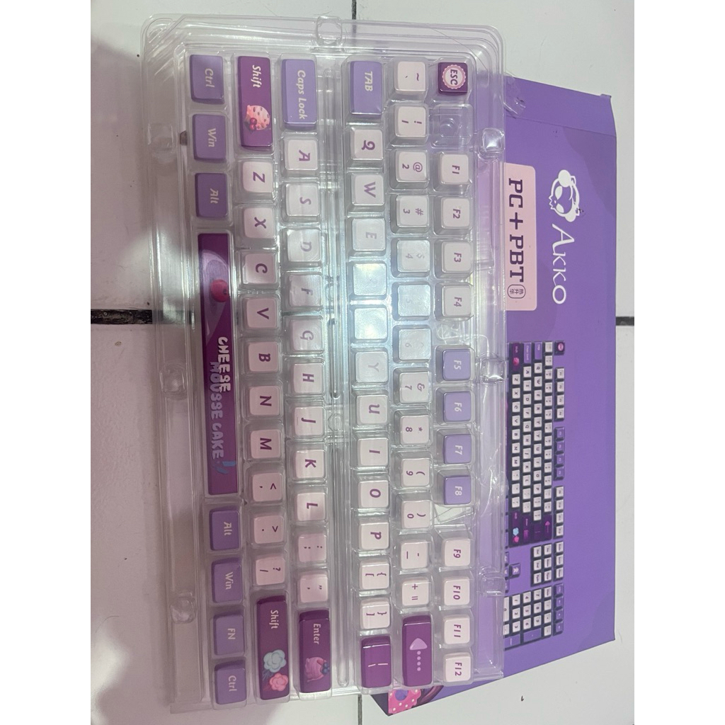 preloved ASA AKKO pudding Moonsgeek keycaps