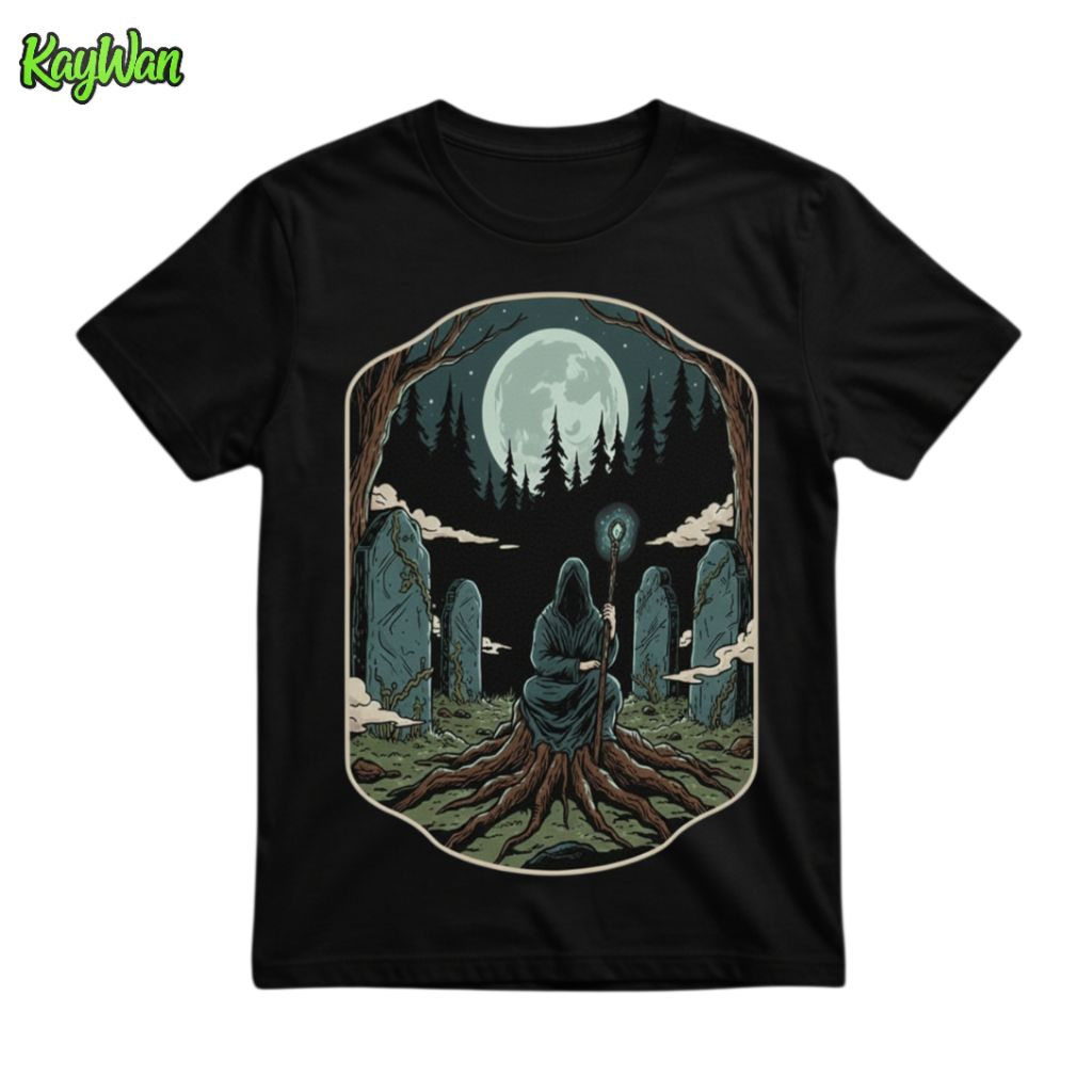 Baju Kaos Tshirt Vintage Magic Wizard Combed 24s Unisex Pria Wanita