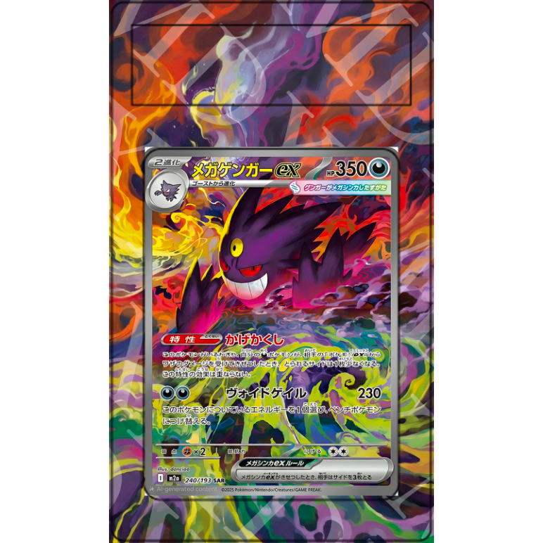 Mega Gengar Ex #240 Pokemon Japanese Mega Dream Ex (Extended Art)
