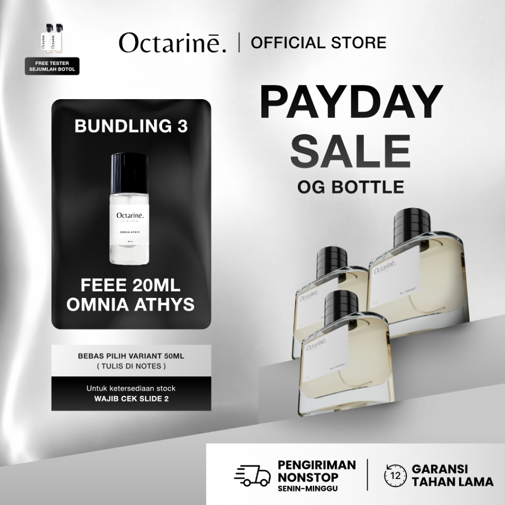 [ PROMO ] Promo Bundling 3 Botol Parfum 50ml Free 1 Botol 20ml by Octarine