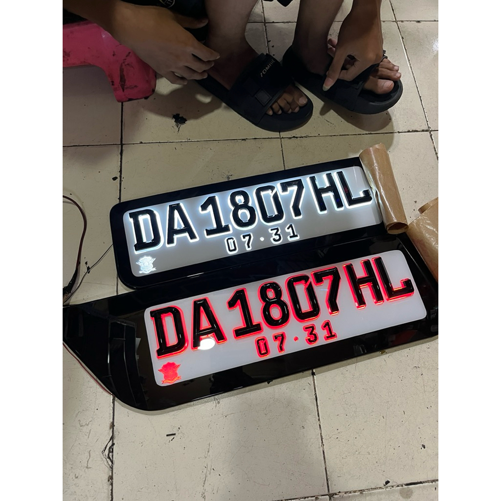 plat angka timbul nomer plat sultan grafir laser led mobil