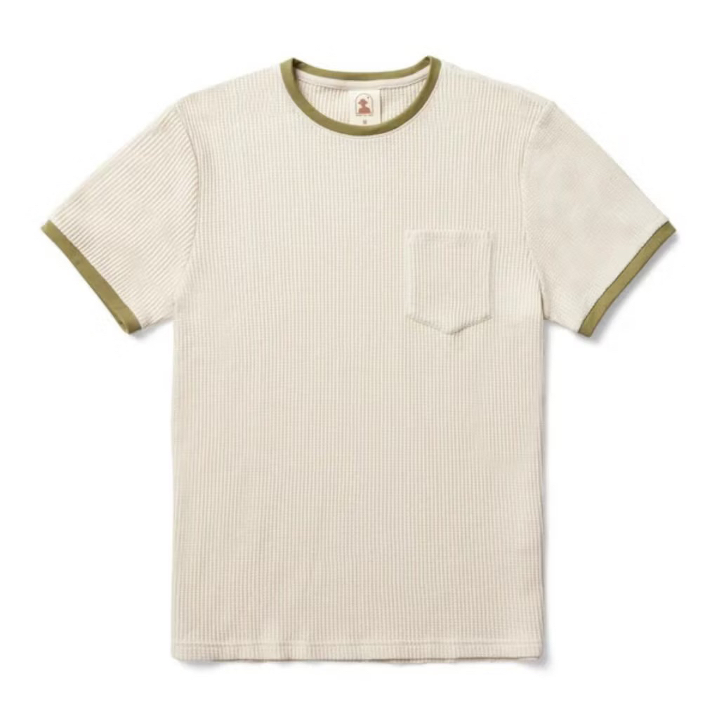 KODE A | KAOS WAFFLE PRIA LENGEN PENDEK - KALAKU KOREA WAFFLE TSHIRT