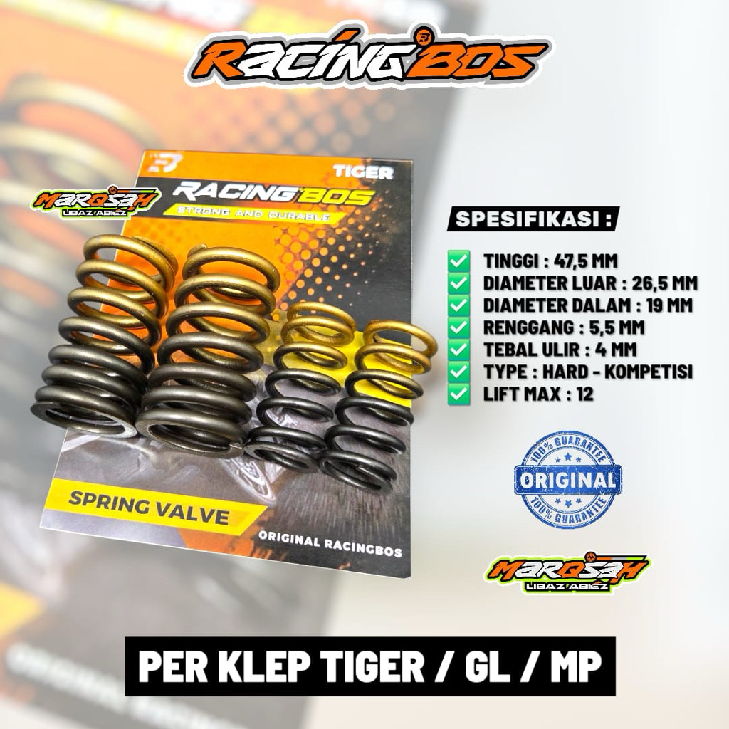 PER KLEP TIGER MP GL CB RACING BOS ORIGINAL PER KLEP TIGER LIFT TINGGI