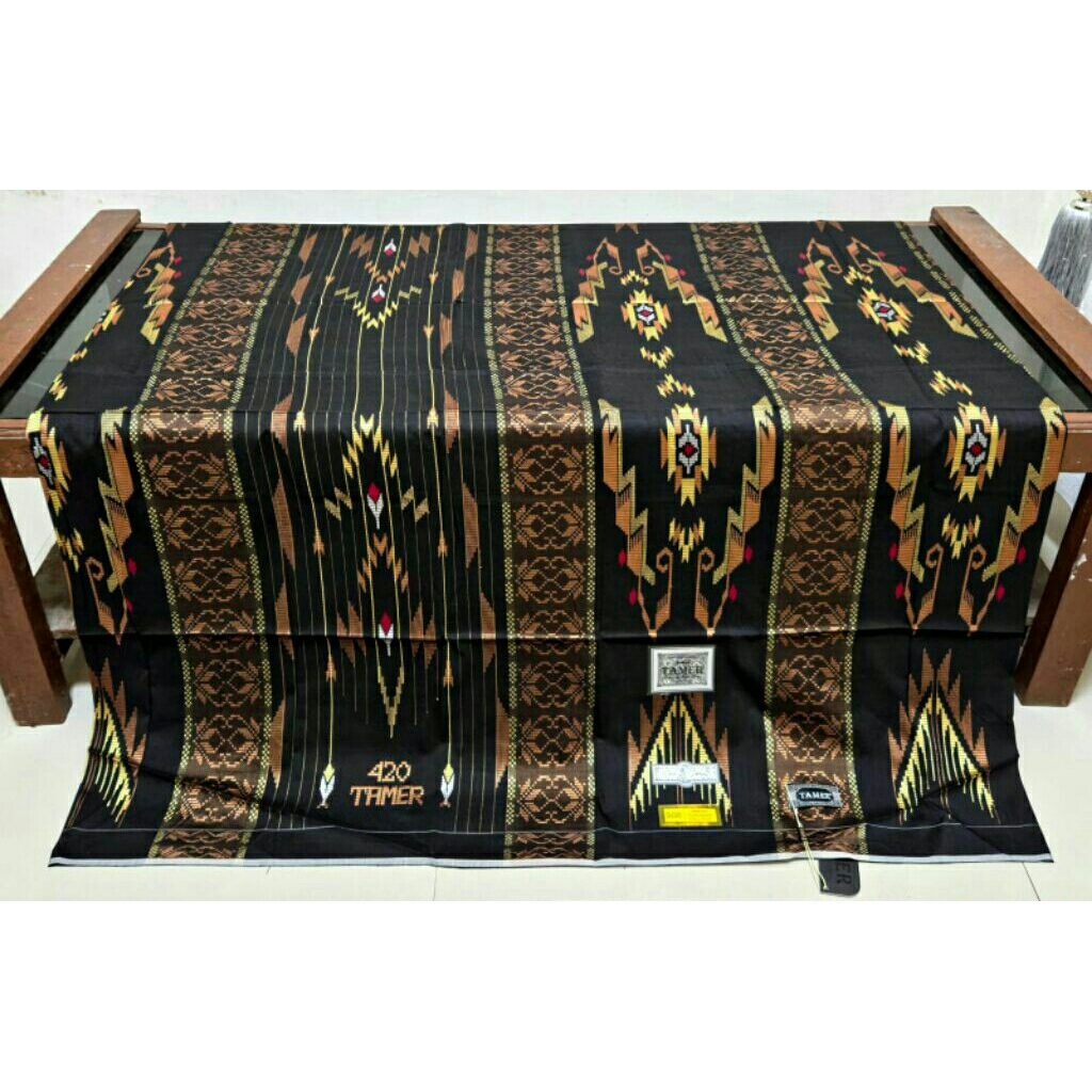 Sarung Tenun Sutra Tamer 420 SGE Exclusive Full Sutra